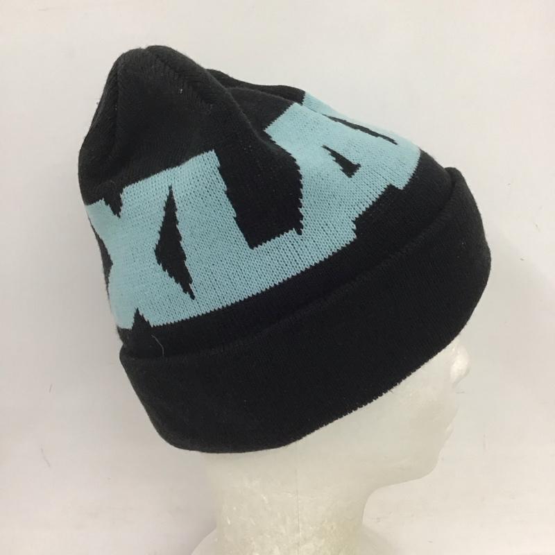 エクストララージ XLARGE 帽子 ニット帽 0144035 ビーニー ロゴ、文字 黒 / ブラック / X 水色 / ライトブルー /  メンズ USED 古着 中古 10125646
