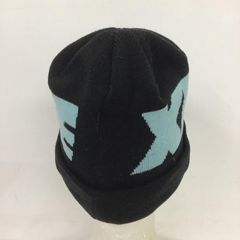 エクストララージ XLARGE 帽子 ニット帽 0144035 ビーニー ロゴ、文字 黒 / ブラック / X 水色 / ライトブルー /  メンズ USED 古着 中古 10125646
