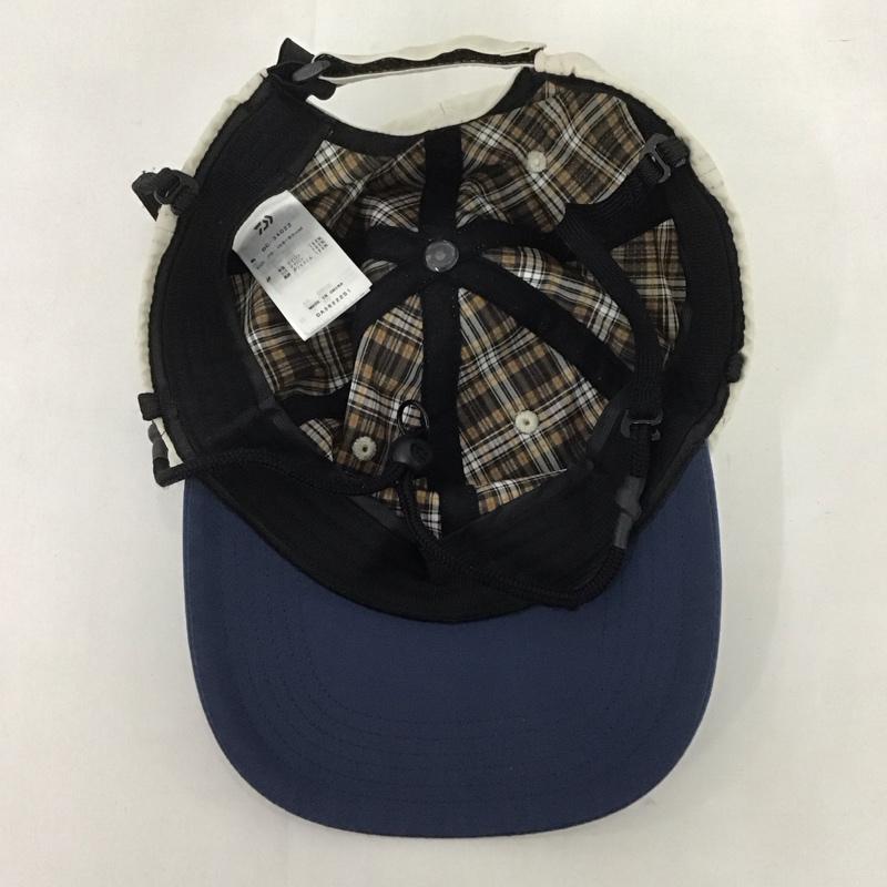 ダイワ DAIWA 帽子 キャップ BC-34022 Tech 6panel Cap FREE 無地 紺 / ネイビー / X アイボリー / アイボリー /  メンズ USED 古着 中古 10125651