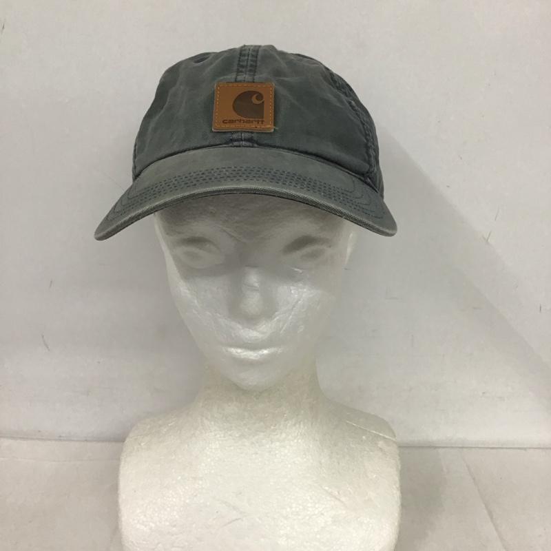 カーハート Carhartt 帽子 キャップ 100289 コットン ロゴ、文字 紺 / ネイビー /  メンズ USED 古着 中古 10125653