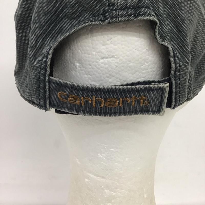 カーハート Carhartt 帽子 キャップ 100289 コットン ロゴ、文字 紺 / ネイビー /  メンズ USED 古着 中古 10125653