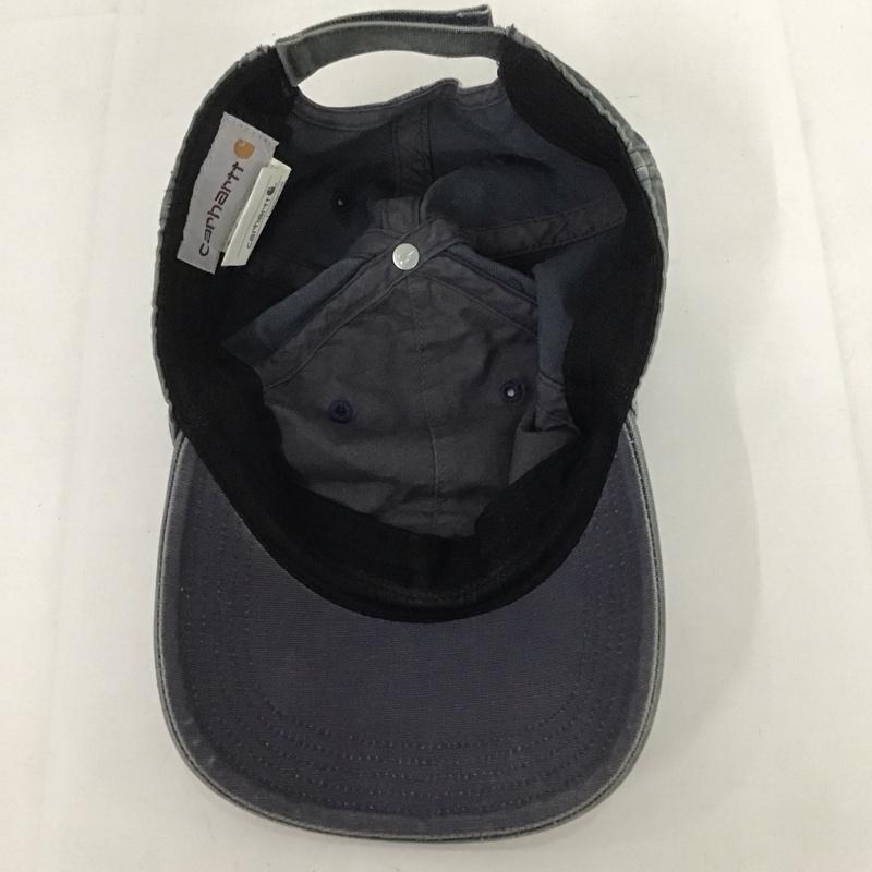 カーハート Carhartt 帽子 キャップ 100289 コットン ロゴ、文字 紺 / ネイビー /  メンズ USED 古着 中古 10125653