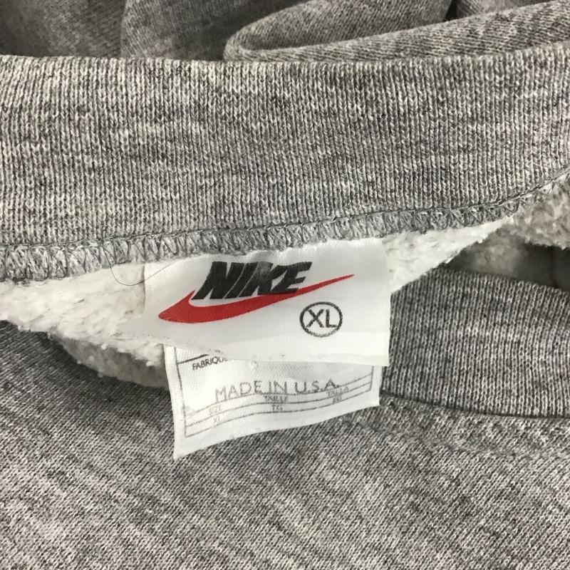 ナイキ NIKE トレーナー 長袖 長袖 XL ロゴ、文字 灰 / グレー /  メンズ USED 古着 中古 10125655