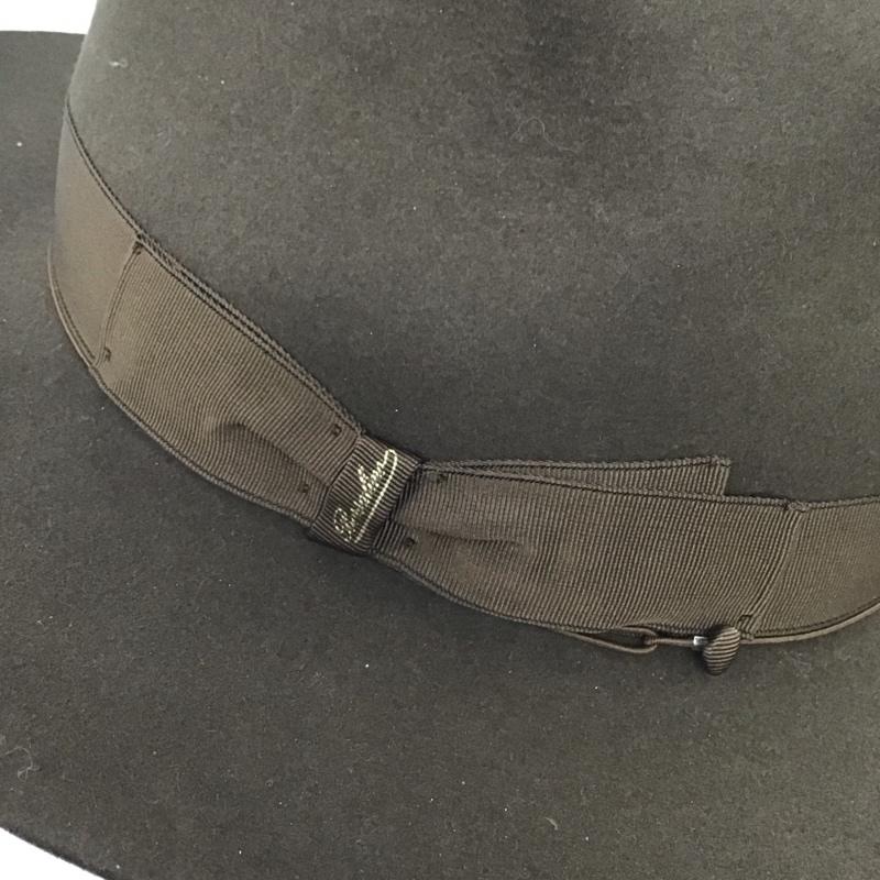 ボルサリーノ Borsalino 帽子 ハット フェルト 中折れ帽 無地 茶 / ブラウン /  メンズ USED 古着 中古 10125656