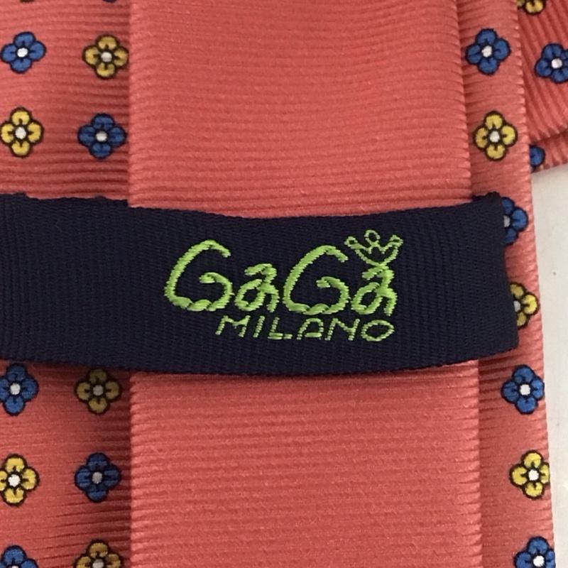 ガガ ミラノ GaGa MILANO ネクタイ ネクタイ シルク 総柄 桃 / ピンク /  メンズ USED 古着 中古 10125659