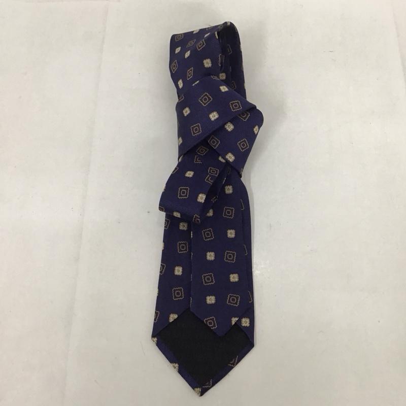 ヴェルサーチ VERSACE ネクタイ ネクタイ シルク 総柄 紺 / ネイビー /  メンズ USED 古着 中古 10125664