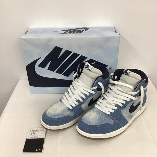 ナイキ NIKE スニーカー スニーカー FQ2947-100 AIR JORDAN 1 RETRO HIGH OG DENIM 27.5cm 箱有 27.5cm ロゴ、文字 インディゴ / インディゴ / X 白 / ホワイト /  メンズ USED 古着 中古 10125669