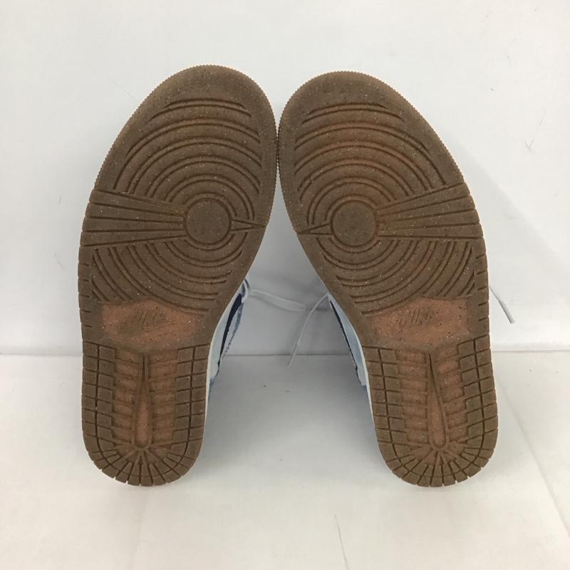 ナイキ NIKE スニーカー スニーカー FQ2947-100 AIR JORDAN 1 RETRO HIGH OG DENIM 27.5cm 箱有 27.5cm ロゴ、文字 インディゴ / インディゴ / X 白 / ホワイト /  メンズ USED 古着 中古 10125669