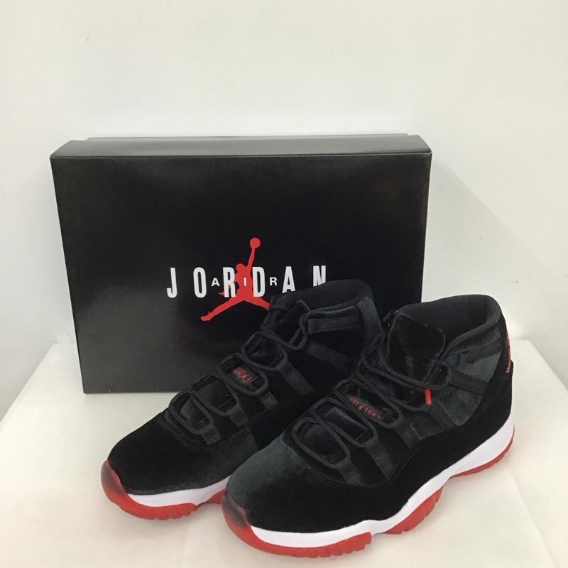 ナイキ NIKE スニーカー スニーカー DB5457-061 Bred Velvet WMNS AIR JORDAN 11 RETRO 28cm 箱有 28.0cm ワンポイント 黒 / ブラック / X 白 / ホワイト / X 赤 / レッド /  メンズ USED 古着 中古 10125671