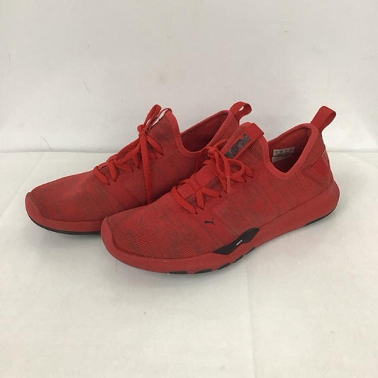 プーマ PUMA スニーカー スニーカー 191731-03 SOFT FORM イグナイト コンテンダー ニット 25cm 25.0cm ロゴ、文字 赤 / レッド / X 黒 / ブラック /  メンズ USED 古着 中古 10125679