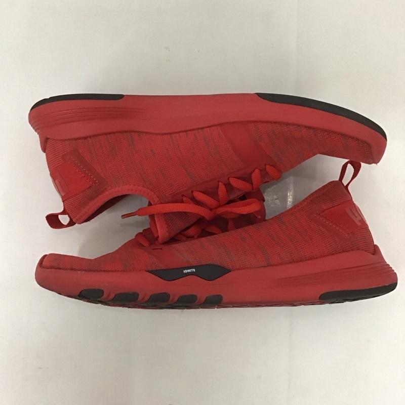 プーマ PUMA スニーカー スニーカー 191731-03 SOFT FORM イグナイト コンテンダー ニット 25cm 25.0cm ロゴ、文字 赤 / レッド / X 黒 / ブラック /  メンズ USED 古着 中古 10125679