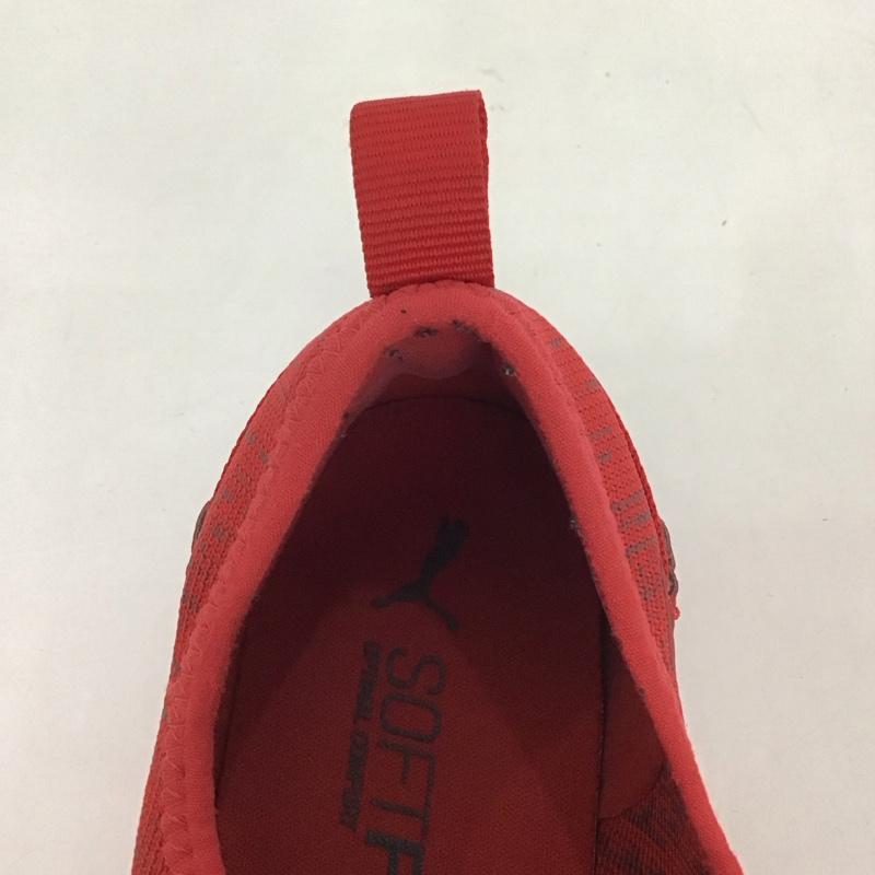 プーマ PUMA スニーカー スニーカー 191731-03 SOFT FORM イグナイト コンテンダー ニット 25cm 25.0cm ロゴ、文字 赤 / レッド / X 黒 / ブラック /  メンズ USED 古着 中古 10125679