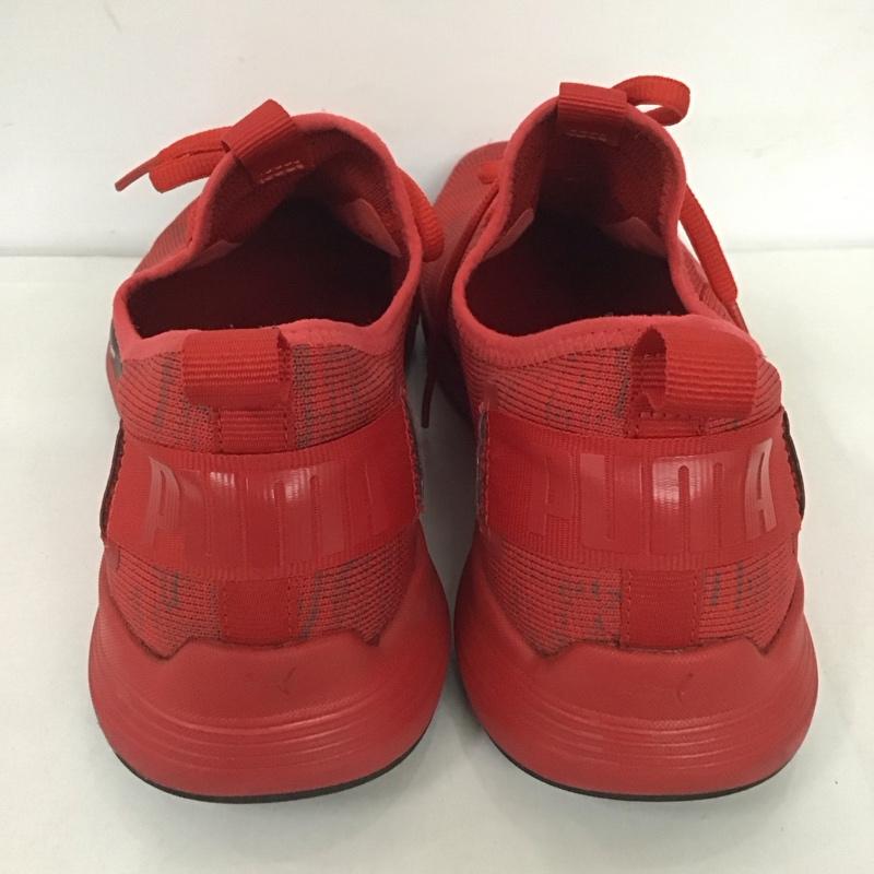 プーマ PUMA スニーカー スニーカー 191731-03 SOFT FORM イグナイト コンテンダー ニット 25cm 25.0cm ロゴ、文字 赤 / レッド / X 黒 / ブラック /  メンズ USED 古着 中古 10125679