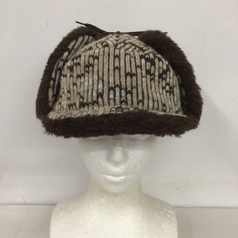 ミストラル MASTRAL 帽子 キャップ フランス製 耳あてつきキャップ 防寒 無地 茶 / ブラウン / X ベージュ / ベージュ /  レディース USED 古着 中古 10125687