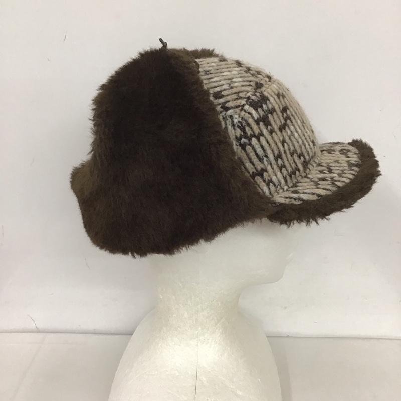 ミストラル MASTRAL 帽子 キャップ フランス製 耳あてつきキャップ 防寒 無地 茶 / ブラウン / X ベージュ / ベージュ /  レディース USED 古着 中古 10125687