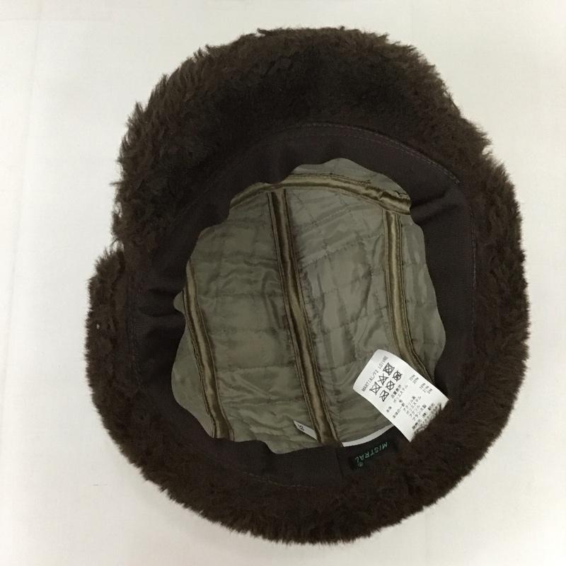 ミストラル MASTRAL 帽子 キャップ フランス製 耳あてつきキャップ 防寒 無地 茶 / ブラウン / X ベージュ / ベージュ /  レディース USED 古着 中古 10125687