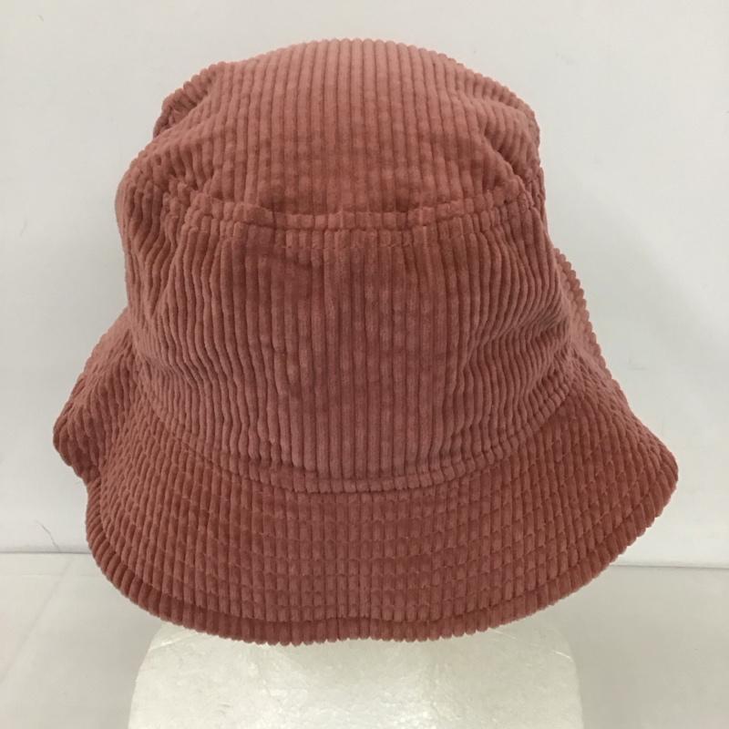 ニューエラ NEW ERA 帽子 ハット コーデュロイ バケットハット バケハ ロゴ、文字 桃 / ピンク /  レディース USED 古着 中古 10125688