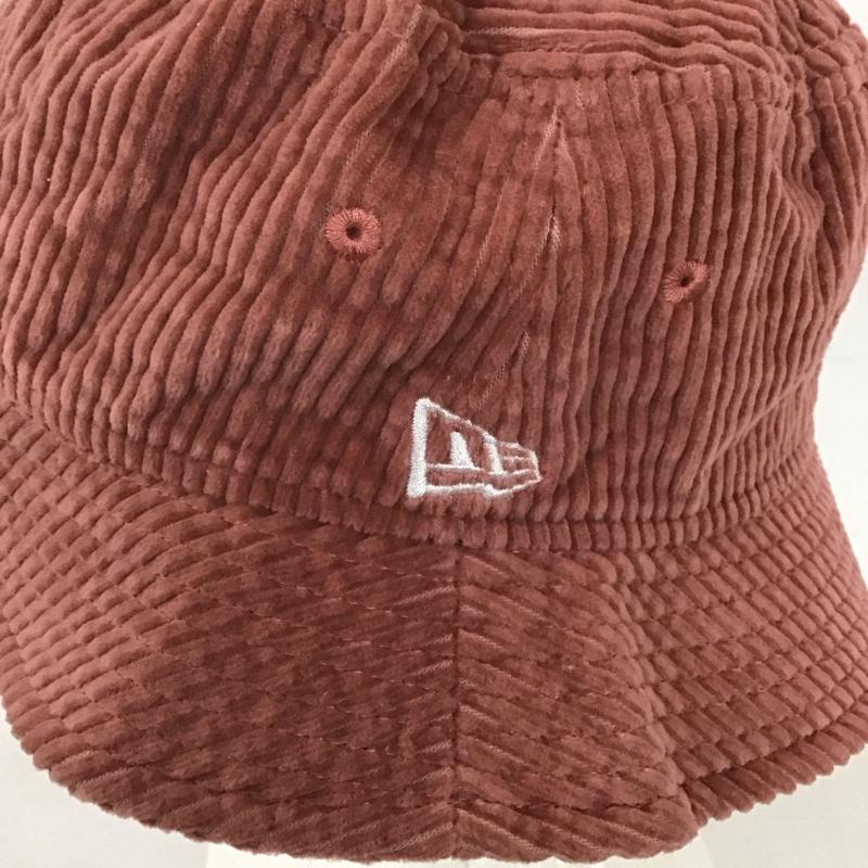 ニューエラ NEW ERA 帽子 ハット コーデュロイ バケットハット バケハ ロゴ、文字 桃 / ピンク /  レディース USED 古着 中古 10125688