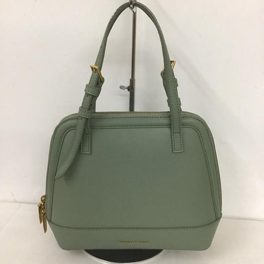 チャールズアンドキース charles&keith ハンドバッグ ハンドバッグ 31220006 エノラ テクスチャードダブルハンドルストラクチャードバッグ ショルダー 2way ロゴ、文字 薄緑 / ライトグリーン / X 金 / ゴールド /  レディース USED 古着 中古 10125691