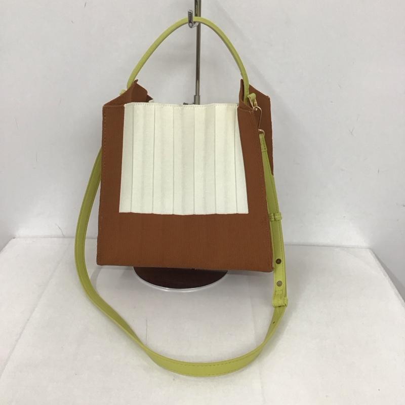 ザラ ZARA ハンドバッグ ハンドバッグ ショルダーバッグ 2way 無地 白 / ホワイト / X 茶 / ブラウン / X 薄緑 / ライトグリーン /  レディース USED 古着 中古 10125692