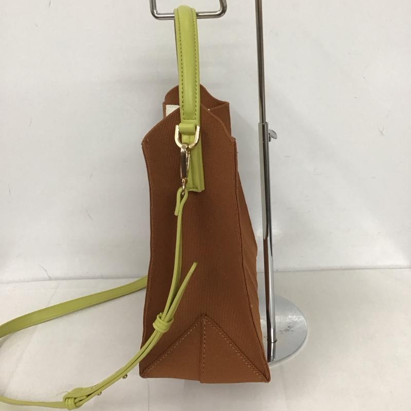 ザラ ZARA ハンドバッグ ハンドバッグ ショルダーバッグ 2way 無地 白 / ホワイト / X 茶 / ブラウン / X 薄緑 / ライトグリーン /  レディース USED 古着 中古 10125692