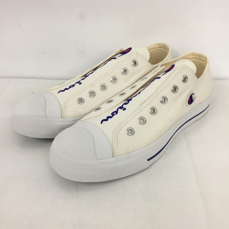 チャンピオン Champion スニーカー スニーカー CENTER COURT SLIP スリッポン 24.5cm 24.5cm ロゴ、文字 オフホワイト / オフホワイト /  レディース USED 古着 中古 10125697