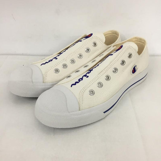 チャンピオン Champion スニーカー スニーカー CENTER COURT SLIP スリッポン 24.5cm 24.5cm ロゴ、文字 オフホワイト / オフホワイト /  レディース USED 古着 中古 10125697