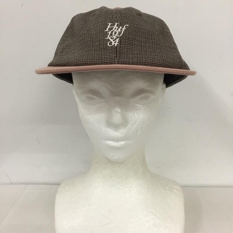 ハフ HUF 帽子 キャップ HT0054 MICRO HOUNDSTOOTH 6 PANEL HAT ロゴ、文字 桃 / ピンク /  メンズ USED 古着 中古 10125702