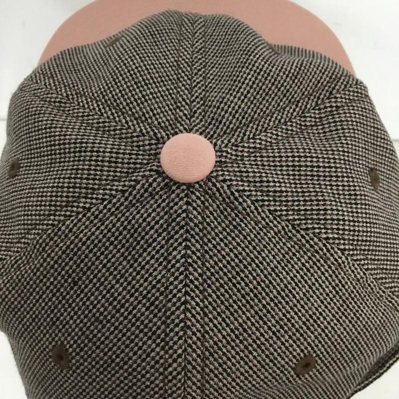 ハフ HUF 帽子 キャップ HT0054 MICRO HOUNDSTOOTH 6 PANEL HAT ロゴ、文字 桃 / ピンク /  メンズ USED 古着 中古 10125702