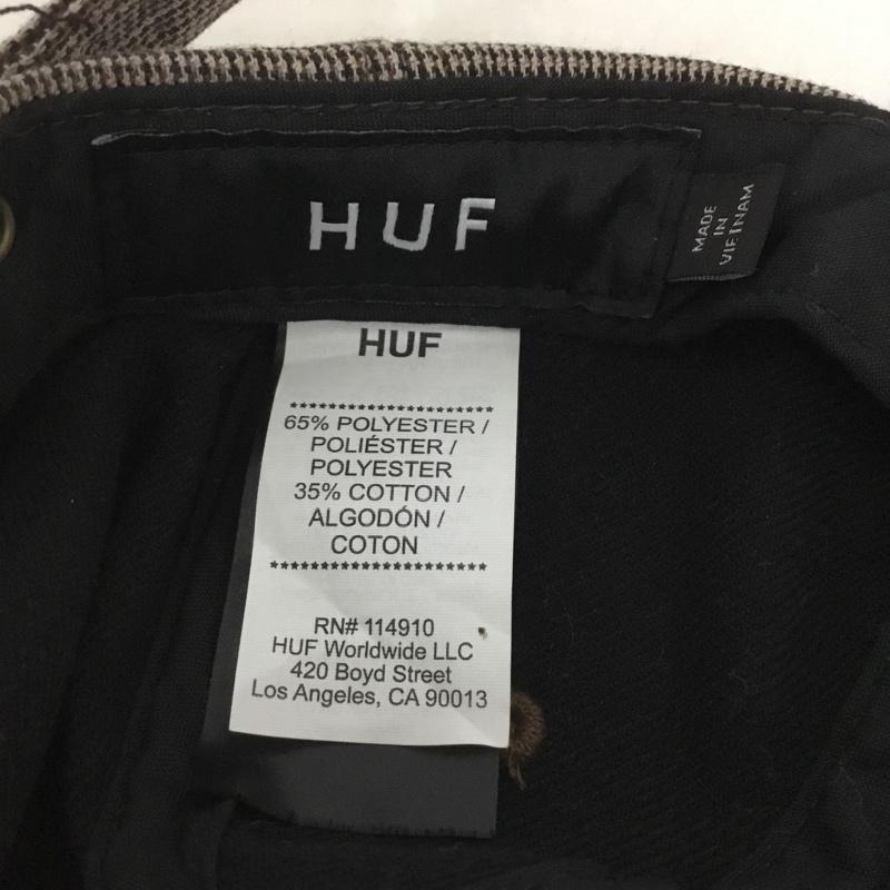 ハフ HUF 帽子 キャップ HT0054 MICRO HOUNDSTOOTH 6 PANEL HAT ロゴ、文字 桃 / ピンク /  メンズ USED 古着 中古 10125702
