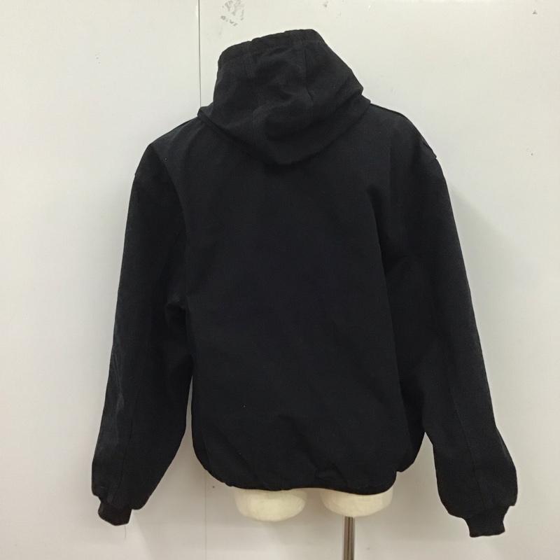 カーハート Carhartt ジャケット、上着 ジャンパー、ブルゾン J131 ダックアクティブジャケット UFCW USA製 XL ロゴ、文字 黒 / ブラック /  メンズ USED 古着 中古 10125705