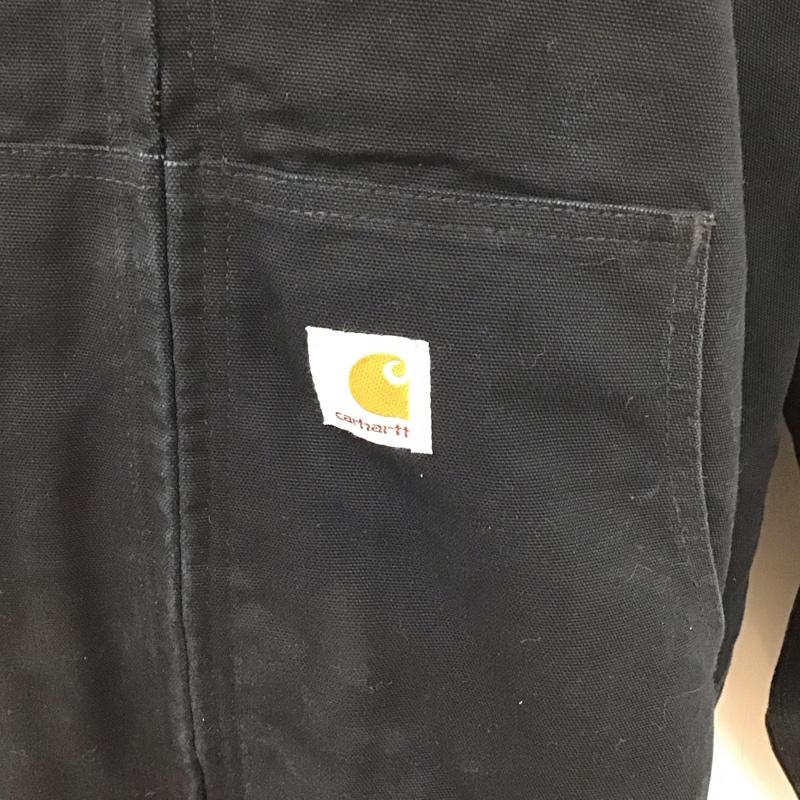 カーハート Carhartt ジャケット、上着 ジャンパー、ブルゾン J131 ダックアクティブジャケット UFCW USA製 XL ロゴ、文字 黒 / ブラック /  メンズ USED 古着 中古 10125705