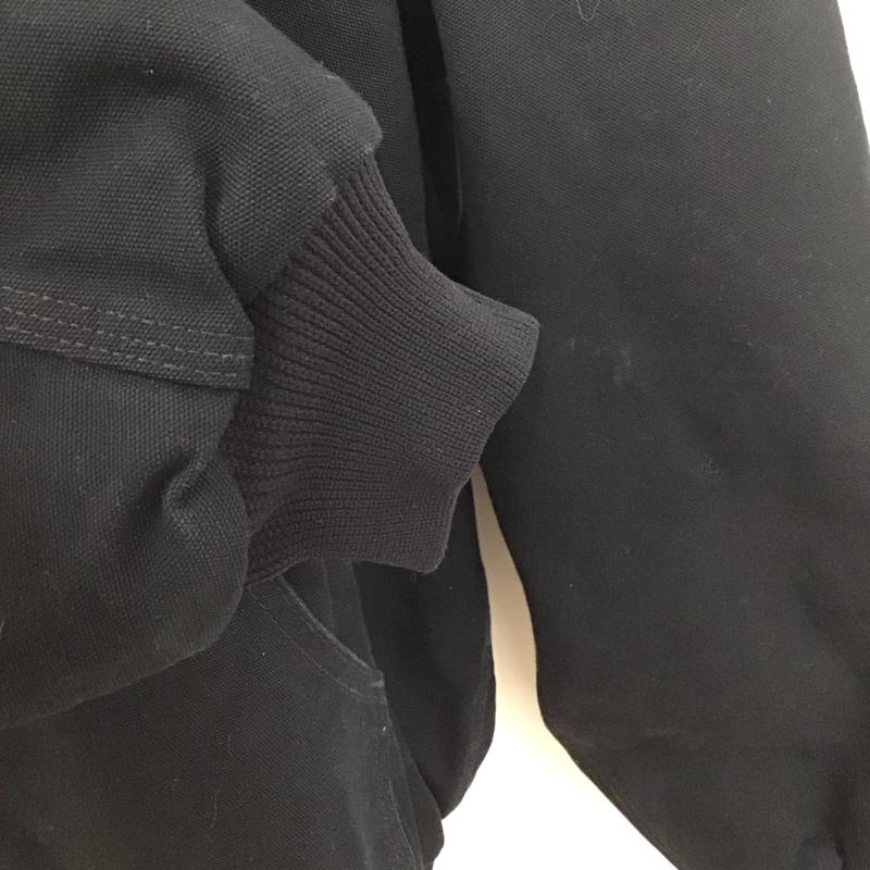 カーハート Carhartt ジャケット、上着 ジャンパー、ブルゾン J131 ダックアクティブジャケット UFCW USA製 XL ロゴ、文字 黒 / ブラック /  メンズ USED 古着 中古 10125705