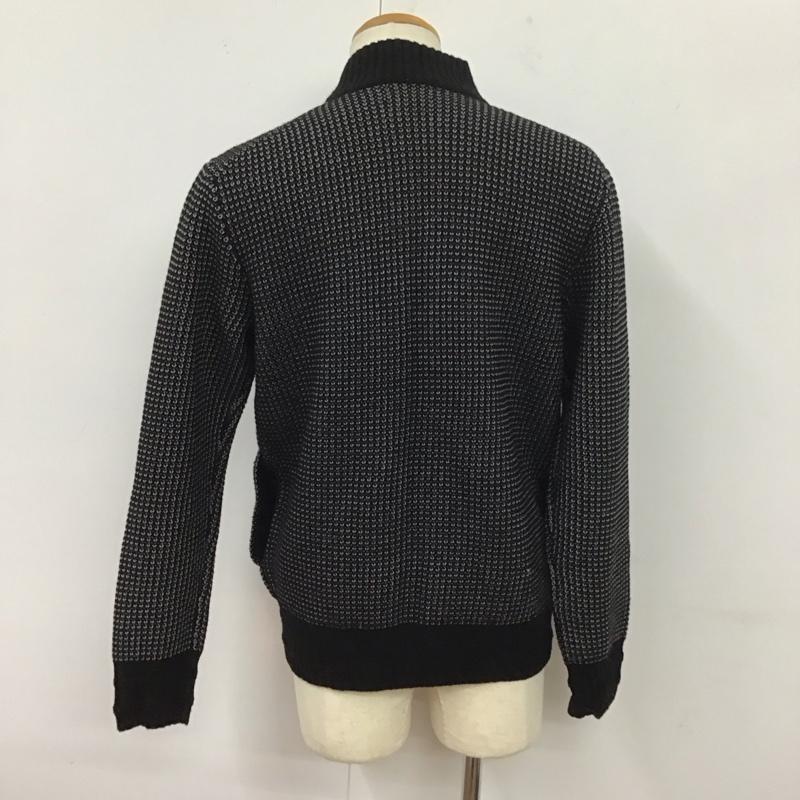 カルバン・クライン Calvin Klein カーディガン 長袖 フルジップ ジップアップ スタンドカラー XL 無地 黒 / ブラック / X 灰 / グレー /  メンズ USED 古着 中古 10125713
