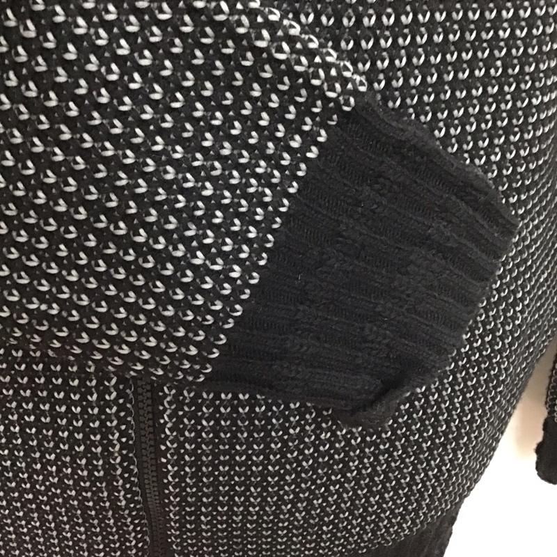カルバン・クライン Calvin Klein カーディガン 長袖 フルジップ ジップアップ スタンドカラー XL 無地 黒 / ブラック / X 灰 / グレー /  メンズ USED 古着 中古 10125713