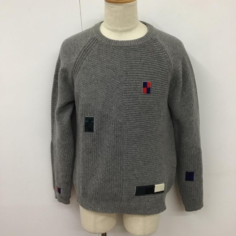 ピーエスポールスミス PS Paul Smith ニット、セーター 長袖 PY-5C-71807 クルーネック M  灰 / グレー /  メンズ USED 古着 中古 10125714