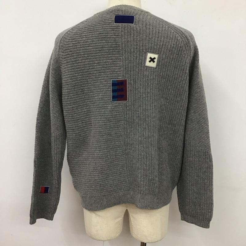 ピーエスポールスミス PS Paul Smith ニット、セーター 長袖 PY-5C-71807 クルーネック M  灰 / グレー /  メンズ USED 古着 中古 10125714