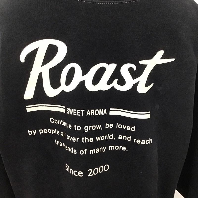 マウジー MOUSSY トレーナー 長袖 010ca590-5920 ROASTPRINTプルオーバー 長袖スウェット FREE ロゴ、文字 黒 / ブラック /  レディース USED 古着 中古 10125716