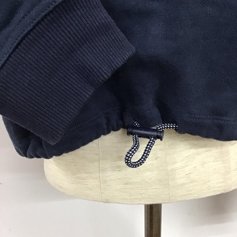 トミー ジーンズ TOMMY JEANS パーカー 長袖 長袖パーカー プルオーバーパーカー スウェット ジップカラー L ロゴ、文字 紺 / ネイビー /  レディース USED 古着 中古 10125717
