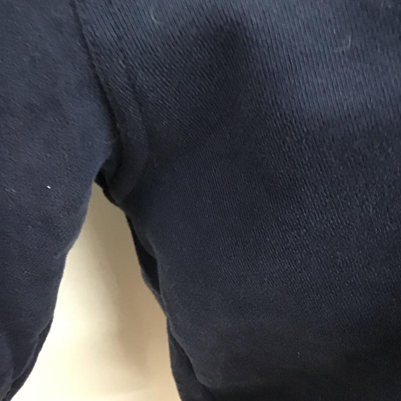 トミー ジーンズ TOMMY JEANS パーカー 長袖 長袖パーカー プルオーバーパーカー スウェット ジップカラー L ロゴ、文字 紺 / ネイビー /  レディース USED 古着 中古 10125717