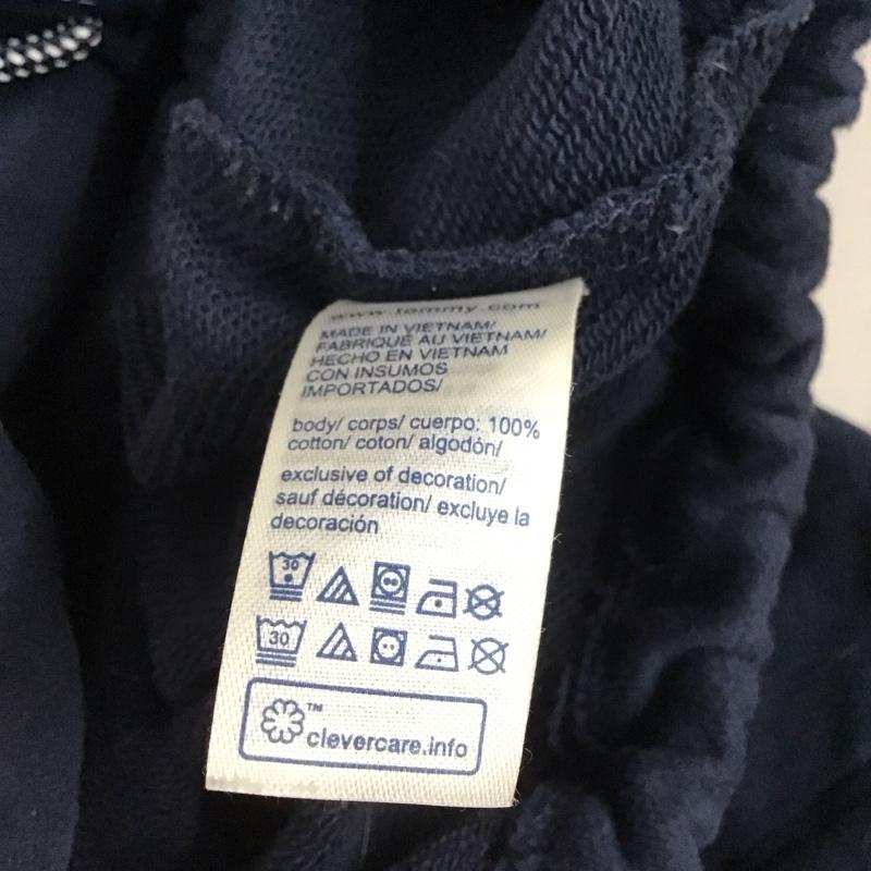 トミー ジーンズ TOMMY JEANS パーカー 長袖 長袖パーカー プルオーバーパーカー スウェット ジップカラー L ロゴ、文字 紺 / ネイビー /  レディース USED 古着 中古 10125717