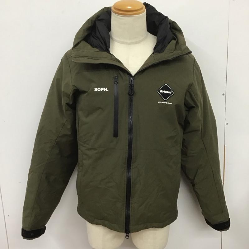 エフシーレアルブリストル F.C.Real Bristol ジャケット、上着 ジャンパー、ブルゾン fcrb-192010 DOWNBENCHPARKA ジップアップジャケット アウター M ロゴ、文字 カーキ / カーキ /  メンズ USED 古着 中古 10125721