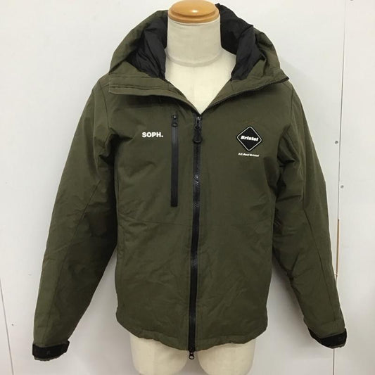エフシーレアルブリストル F.C.Real Bristol ジャケット、上着 ジャンパー、ブルゾン fcrb-192010 DOWNBENCHPARKA ジップアップジャケット アウター M ロゴ、文字 カーキ / カーキ /  メンズ USED 古着 中古 10125721