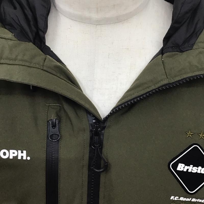 エフシーレアルブリストル F.C.Real Bristol ジャケット、上着 ジャンパー、ブルゾン fcrb-192010 DOWNBENCHPARKA ジップアップジャケット アウター M ロゴ、文字 カーキ / カーキ /  メンズ USED 古着 中古 10125721