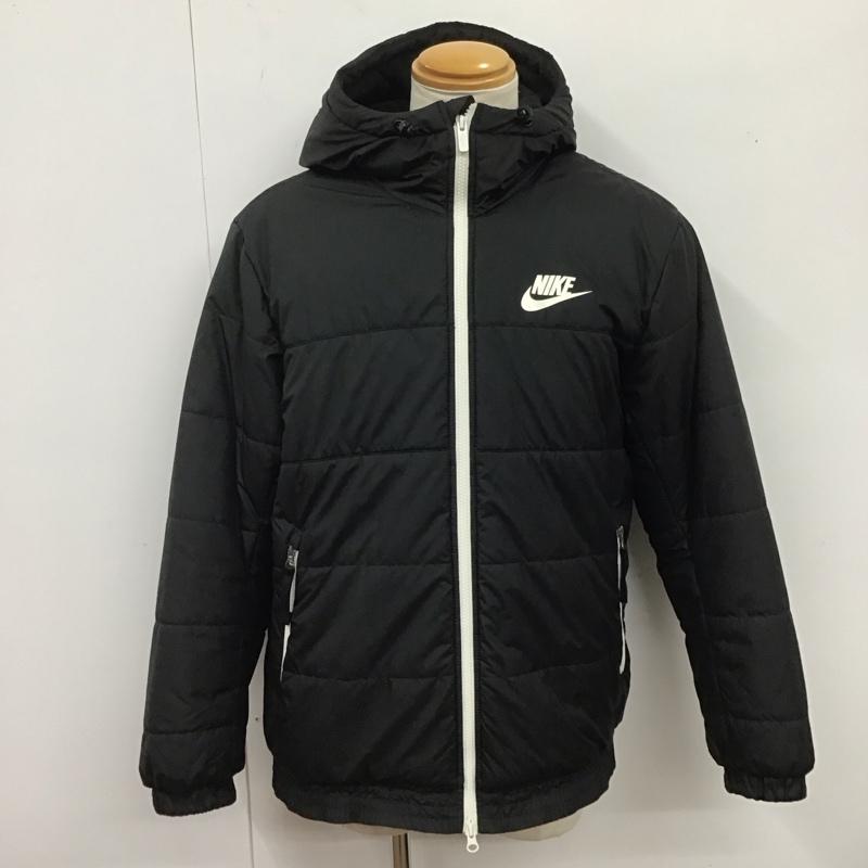 ナイキ NIKE ジャケット、上着 ダウンジャケット bv4684-010 ダウンジャケット アウター ジップアップジャケット XXL ロゴ、文字 黒 / ブラック /  メンズ USED 古着 中古 10125723