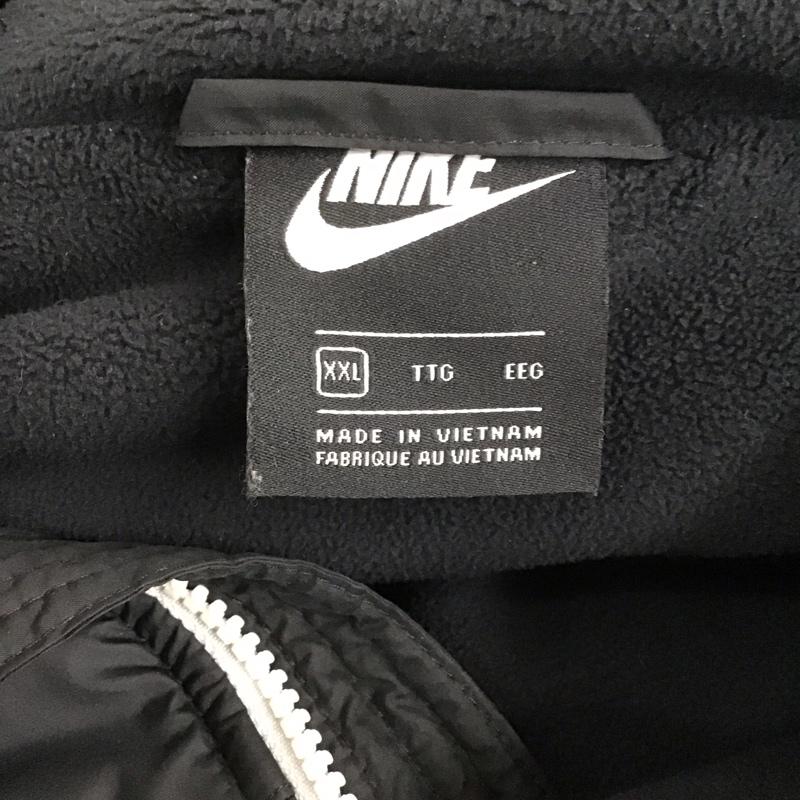 ナイキ NIKE ジャケット、上着 ダウンジャケット bv4684-010 ダウンジャケット アウター ジップアップジャケット XXL ロゴ、文字 黒 / ブラック /  メンズ USED 古着 中古 10125723