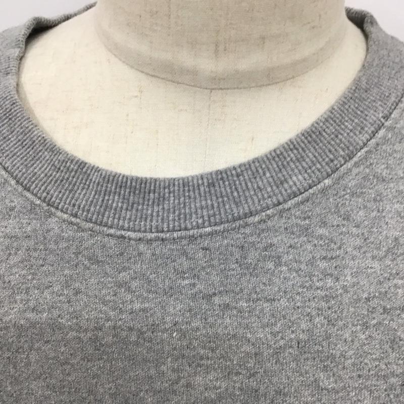ノーティカ NAUTICA トレーナー 長袖 長袖トレーナー スウェット クルーネック プルオーバー XXL ロゴ、文字 灰 / グレー /  メンズ USED 古着 中古 10125724