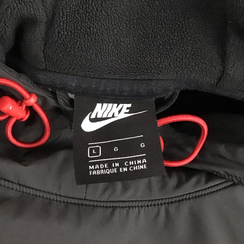 ナイキ NIKE パーカー 長袖 cd3157-010 スウェットパーカー プルオーバー L ロゴ、文字 黒 / ブラック /  メンズ USED 古着 中古 10125728