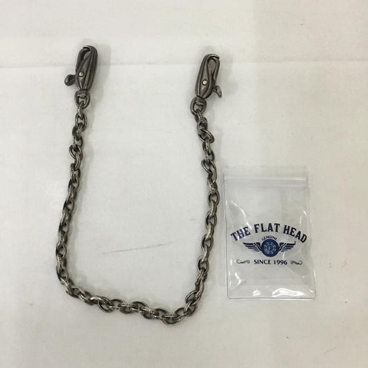 フラットヘッド The Flat Head キーチェーン、ウォレットチェーン キーチェーン、ウォレットチェーン イーグルヘッドウォレットチェーン ロゴ、文字 銀 / シルバー /  メンズ USED 古着 中古 10125729