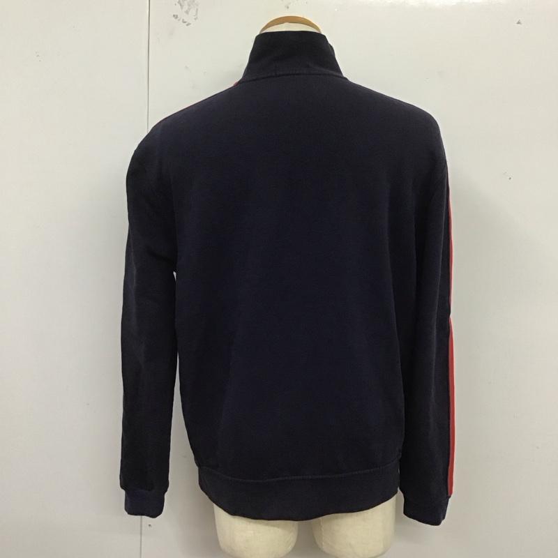 ポロラルフローレン POLO RALPH LAUREN ジャケット、上着 ジャケット、ブレザー ジップアップジャケット サイドライン スウェットジャケット L ロゴ、文字 紺 / ネイビー /  メンズ USED 古着 中古 10125732